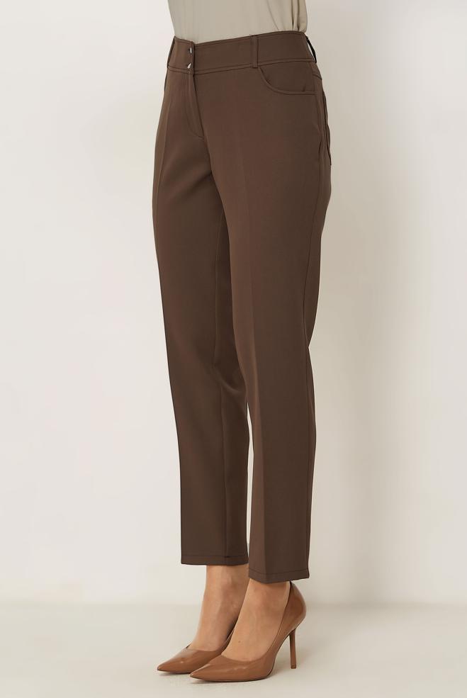 Hijab clothing MINK STRAIGHT CUT PANTS 70979 - ALVİNA