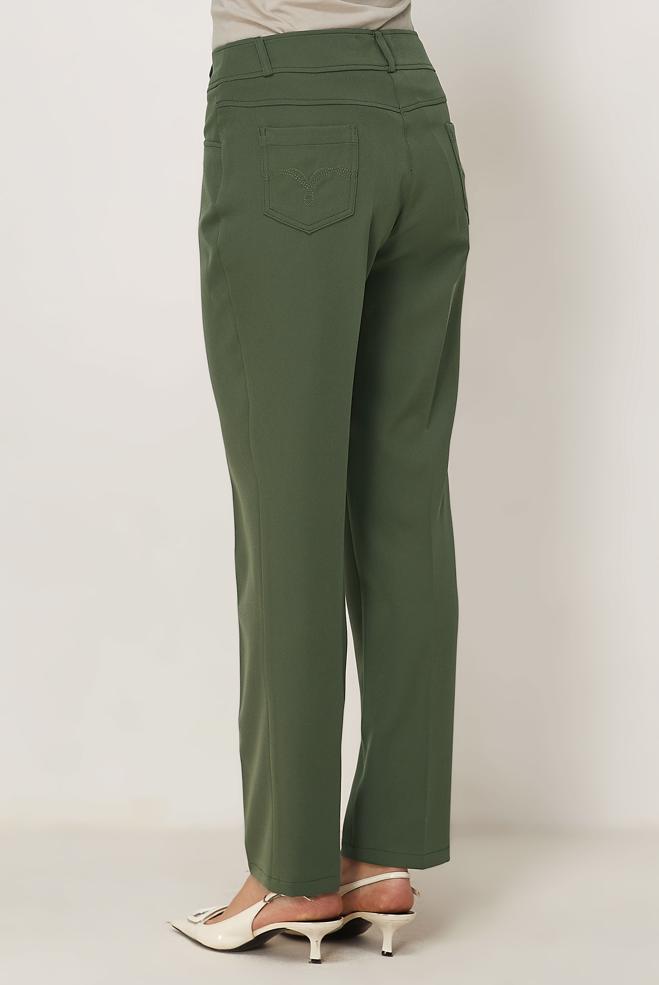 Hijab clothing BEIGE STRAIGHT CUT PANTS 70979 - ALVİNA