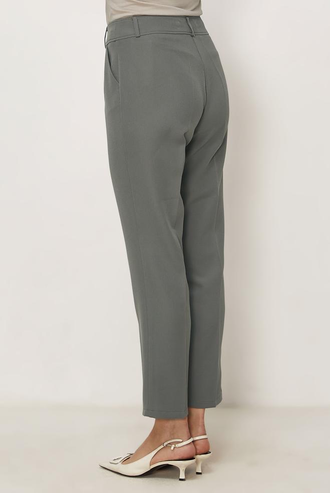 Hijab clothing GREY STRAIGHT CUT PANTS 70980 - ALVİNA