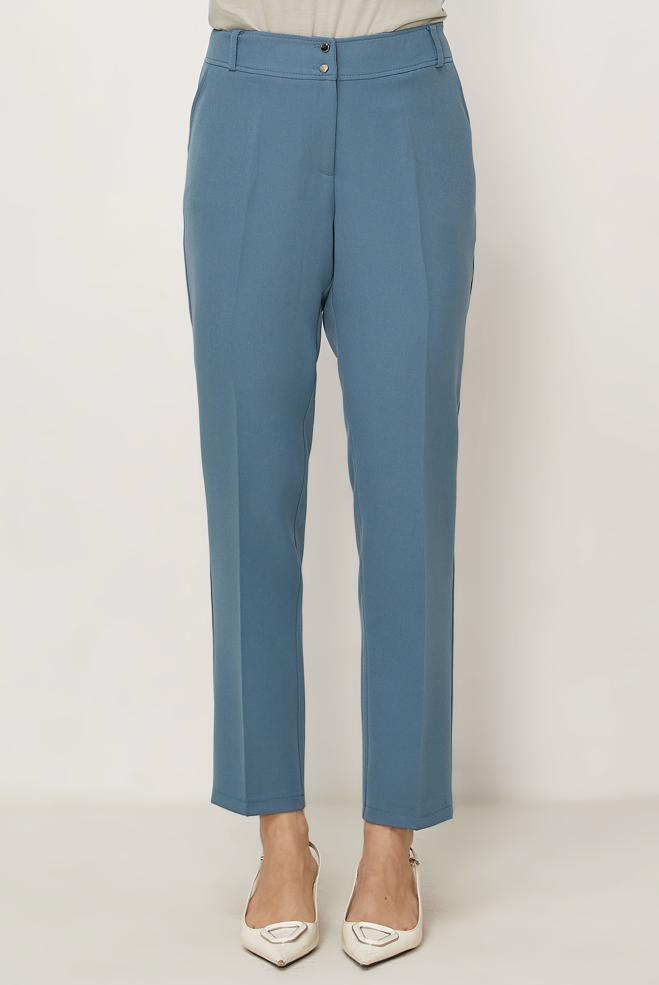 Hijab clothing BLUE STRAIGHT CUT PANTS 70980 - ALVİNA