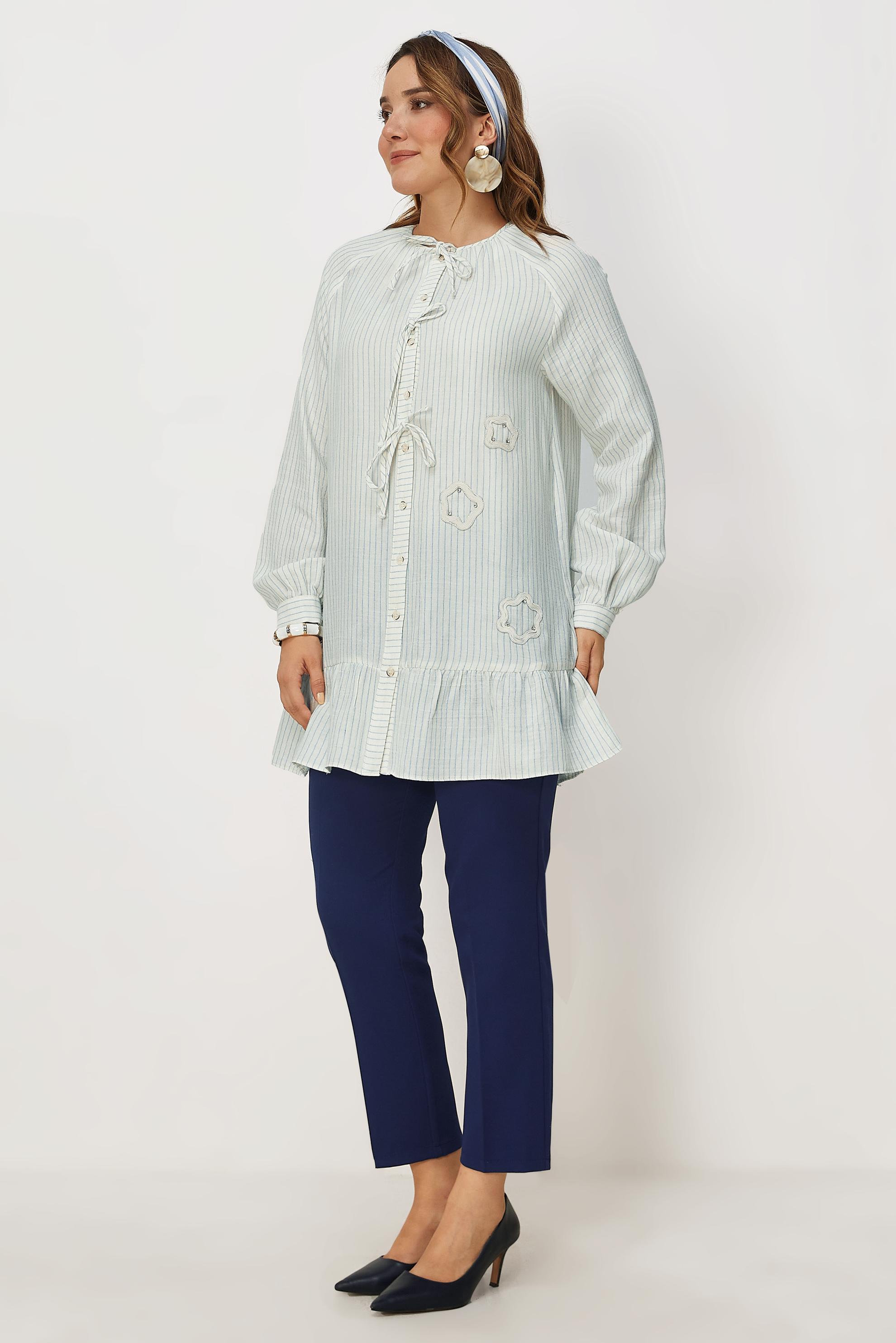 Tesettür giyim KAHVE DÜZ KESİM PANTOLON 70980