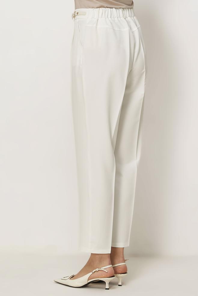 Hijab clothing WHITE BELT DETAILED PANTS 70982 - ALVİNA