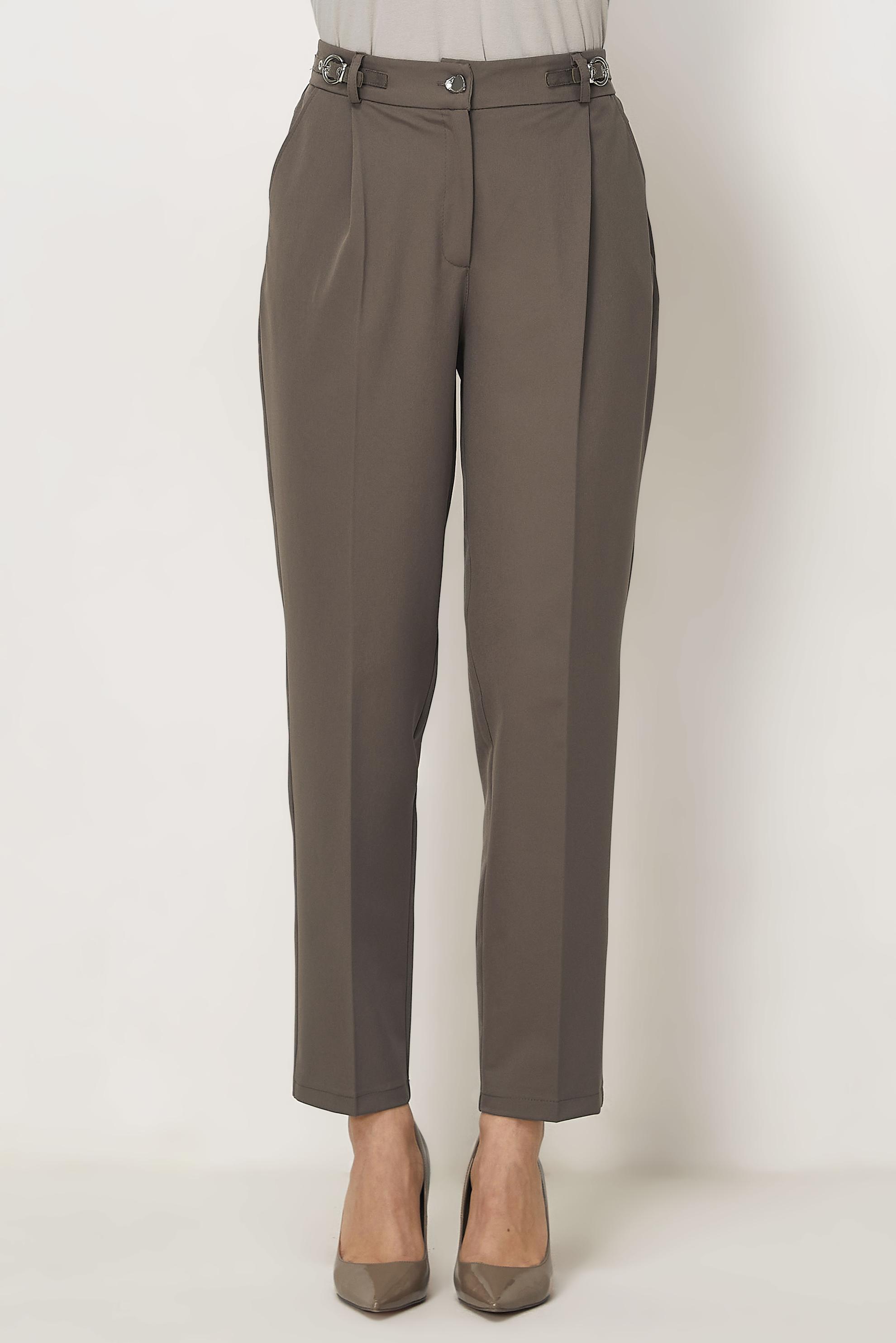 Hijab clothing BROWN BELT DETAILED PANTS 70982