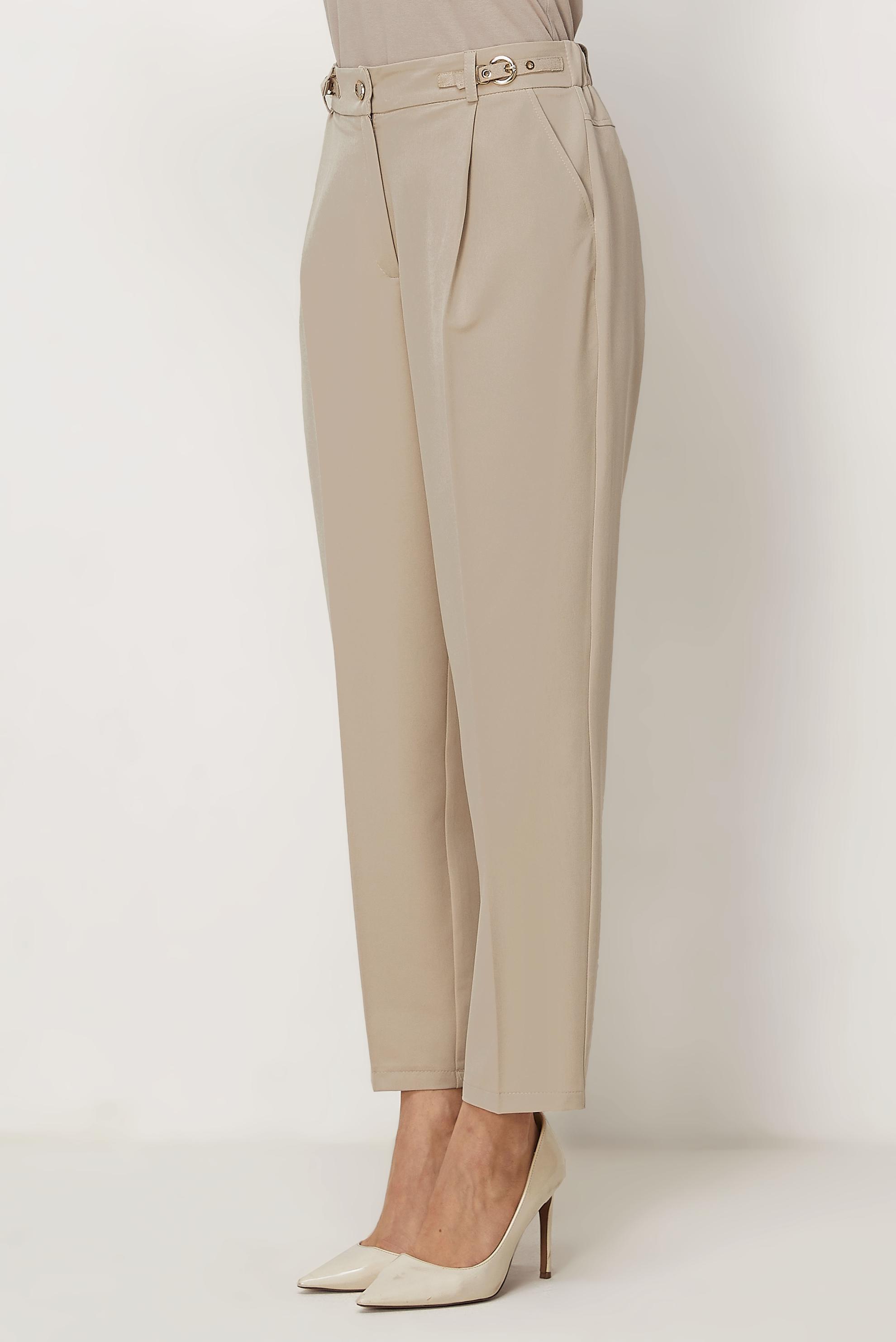 Hijab clothing BEIGE BELT DETAILED PANTS 70982