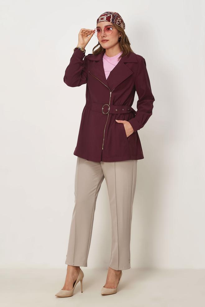 Hijab-Kleidung BEIGE KAROTTENHOSE 70983 - ALVİNA