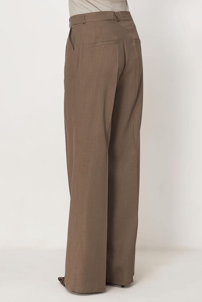 Hijab clothing MINK LINEN WIDE LEG PANTS 70986 - ALVİNA