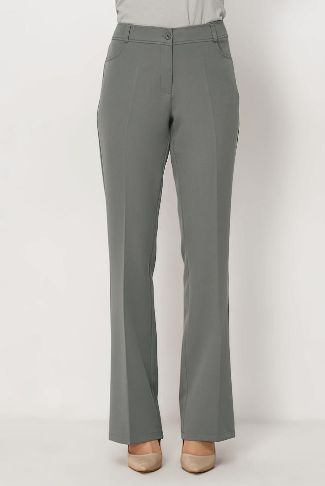 Hijab clothing GREY FLARE PANTS 70987 - ALVİNA
