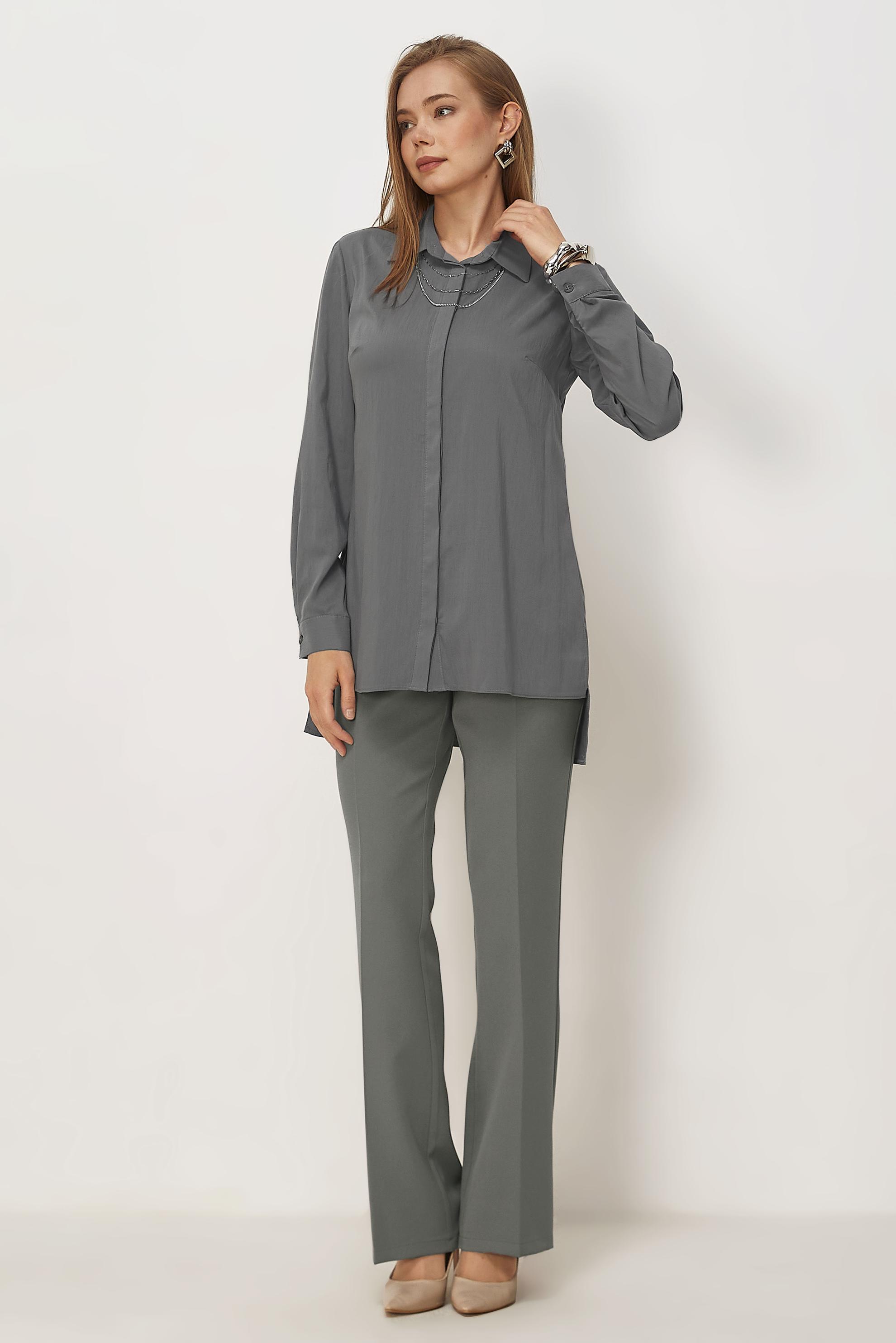 Hijab clothing GREY FLARE PANTS 70987