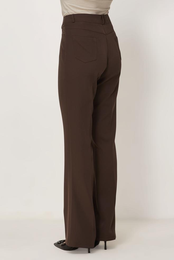 Hijab clothing BROWN FLARE PANTS 70987 - ALVİNA