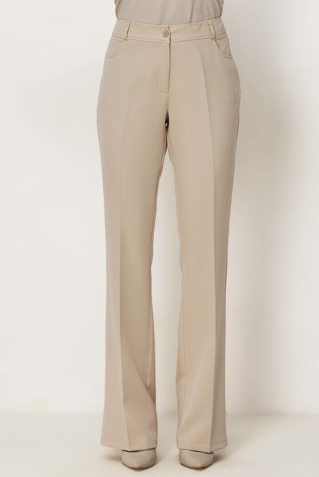 Hijab clothing BEIGE FLARE PANTS 70987 - ALVİNA