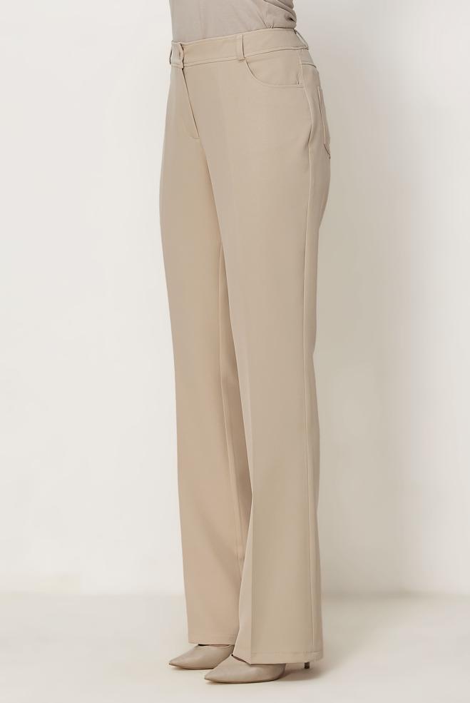 Hijab clothing BEIGE FLARE PANTS 70987 - ALVİNA