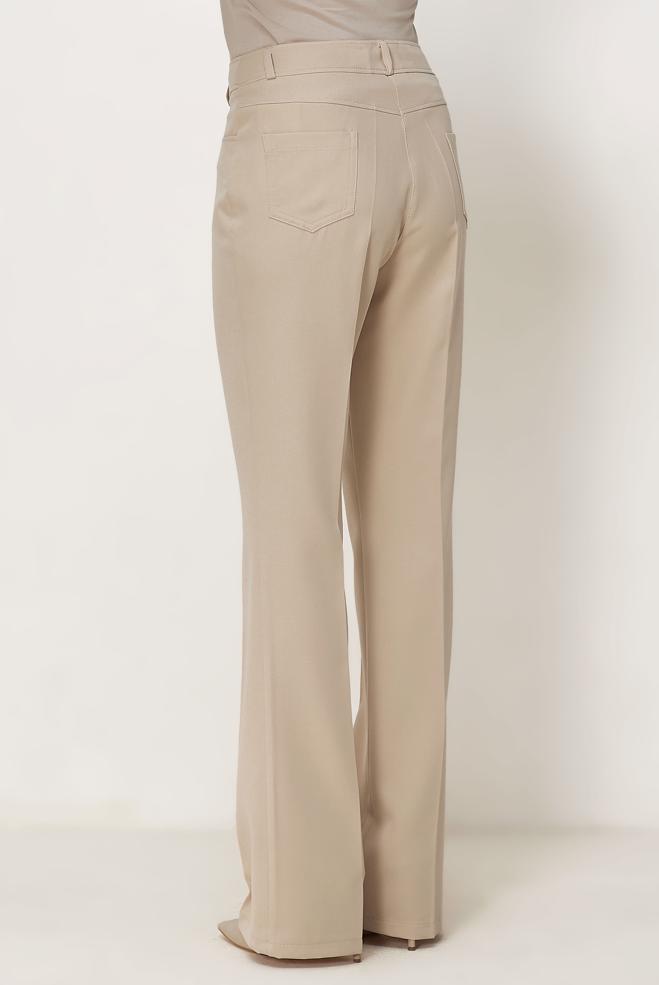 Hijab clothing BEIGE FLARE PANTS 70987 - ALVİNA