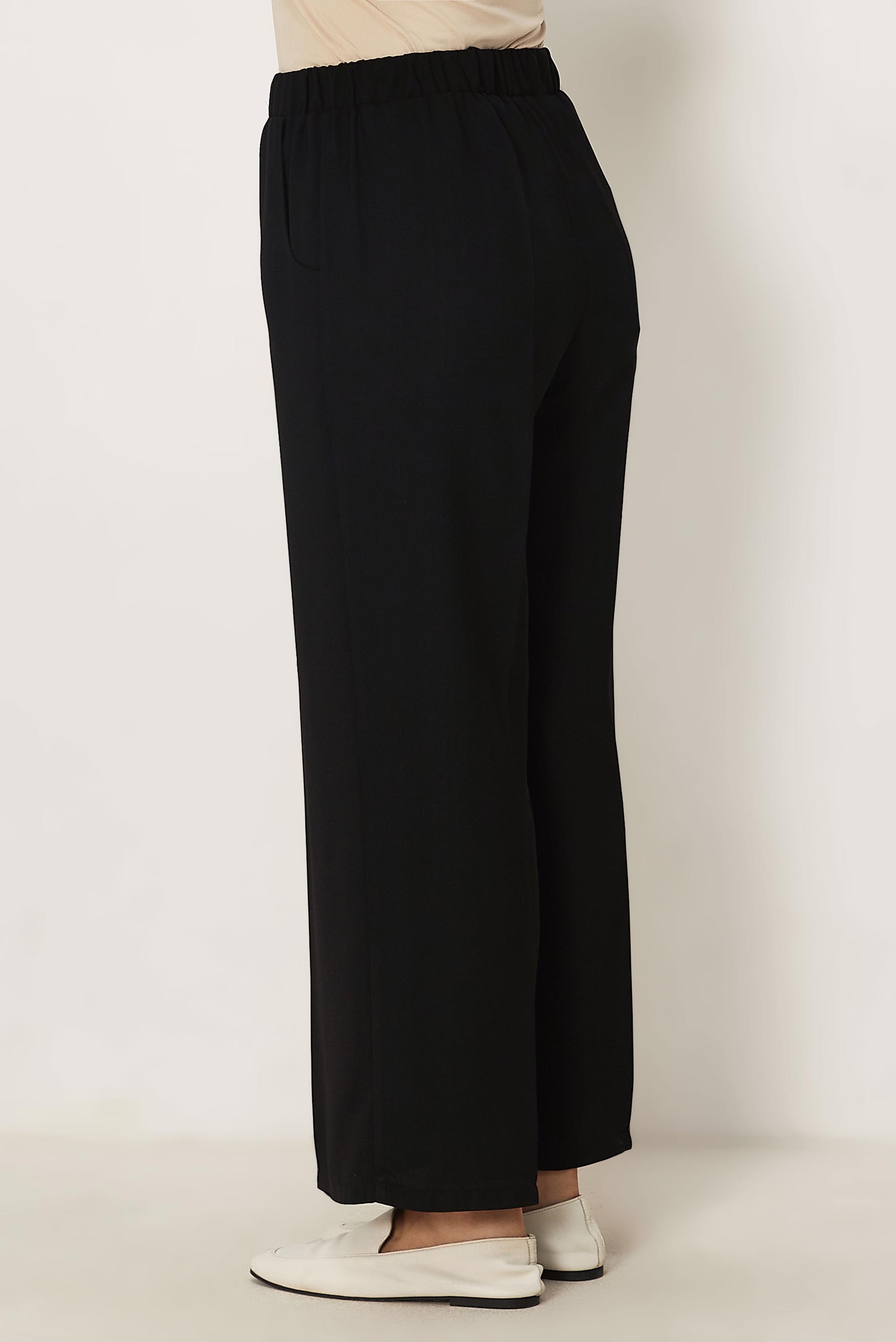 Tesettür giyim SİYAH GENİŞ PAÇA PANTOLON 70989-1