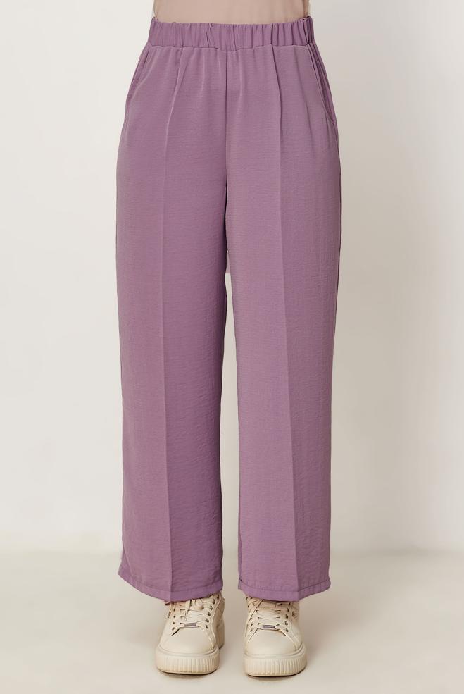 Hijab-Kleidung DAMSON HOSE MIT WEITEM BEIN 70989-1 - ALVİNA