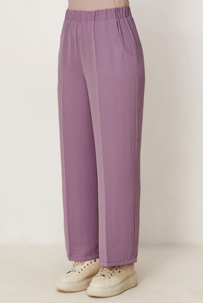 Hijab-Kleidung DAMSON HOSE MIT WEITEM BEIN 70989-1 - ALVİNA