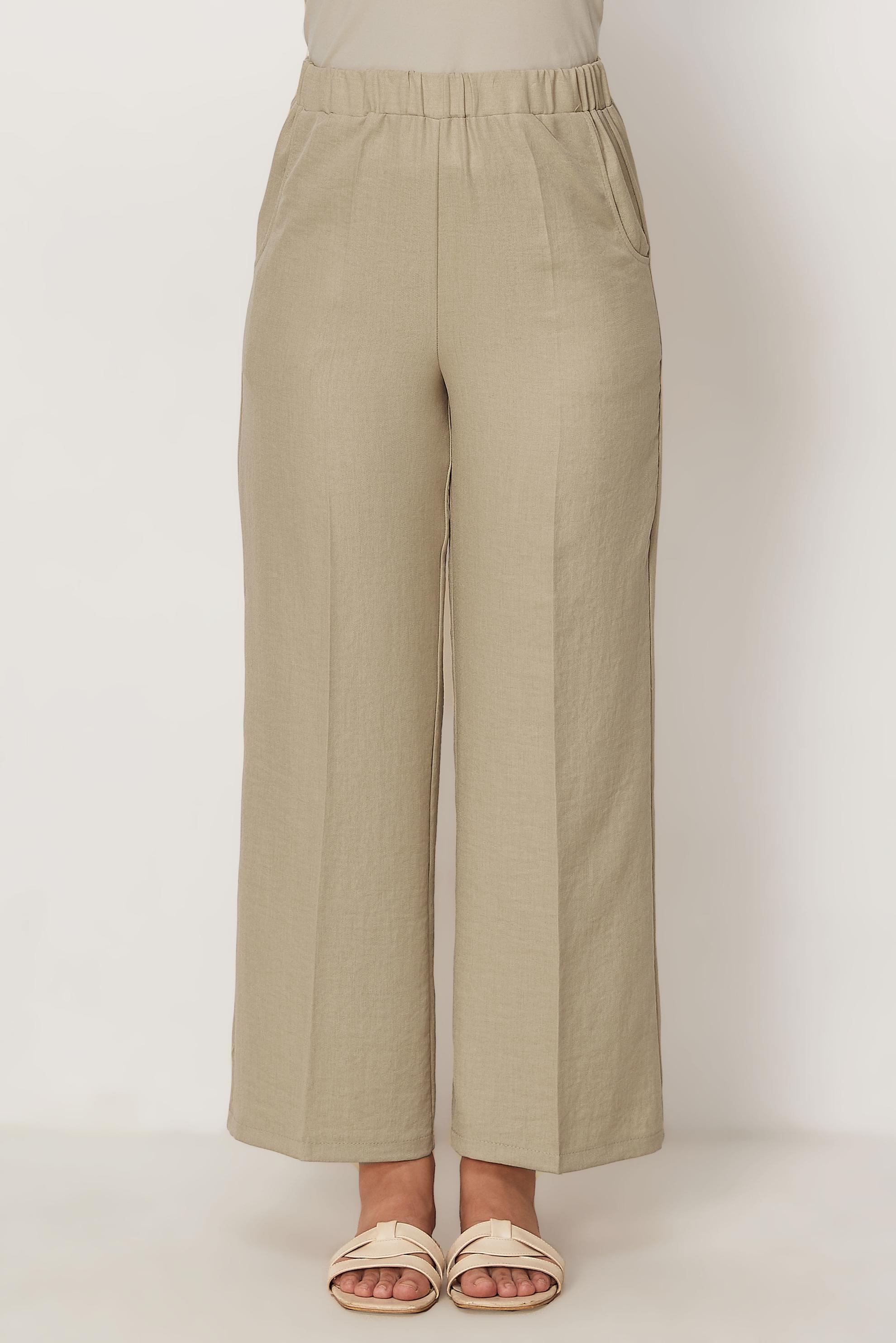 Tesettür giyim BEJ 70992 44733 PANTOLON 40-50 TEK 42