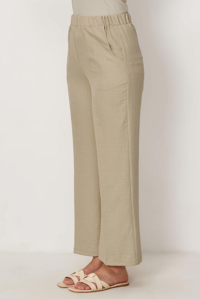 Tesettür giyim BEJ 70992 44733 PANTOLON 40-50 TEK 42 - ALVİNA