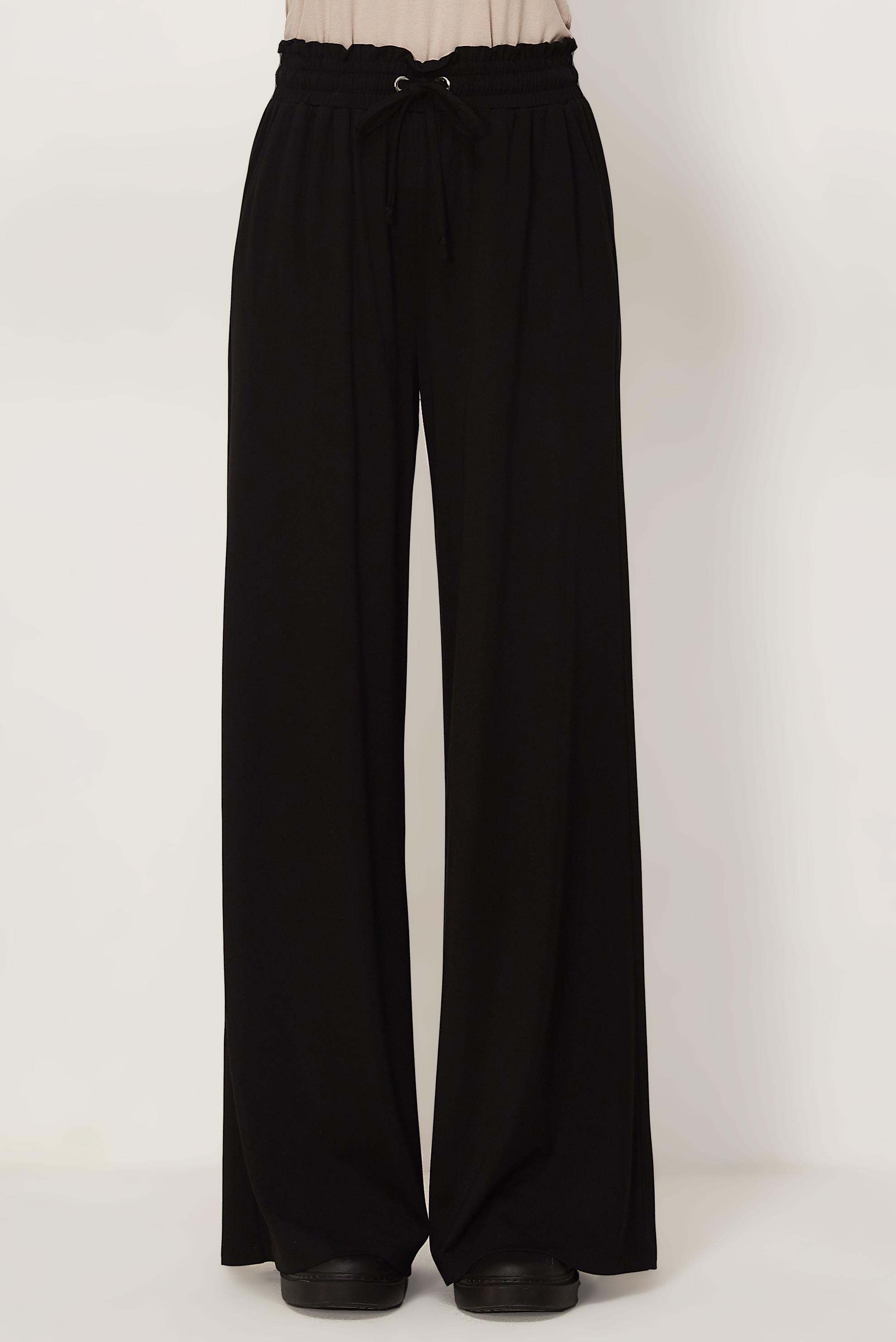 Vêtements hijab NOIR PANTALON TAILLE ÉLASTIQUE 70993