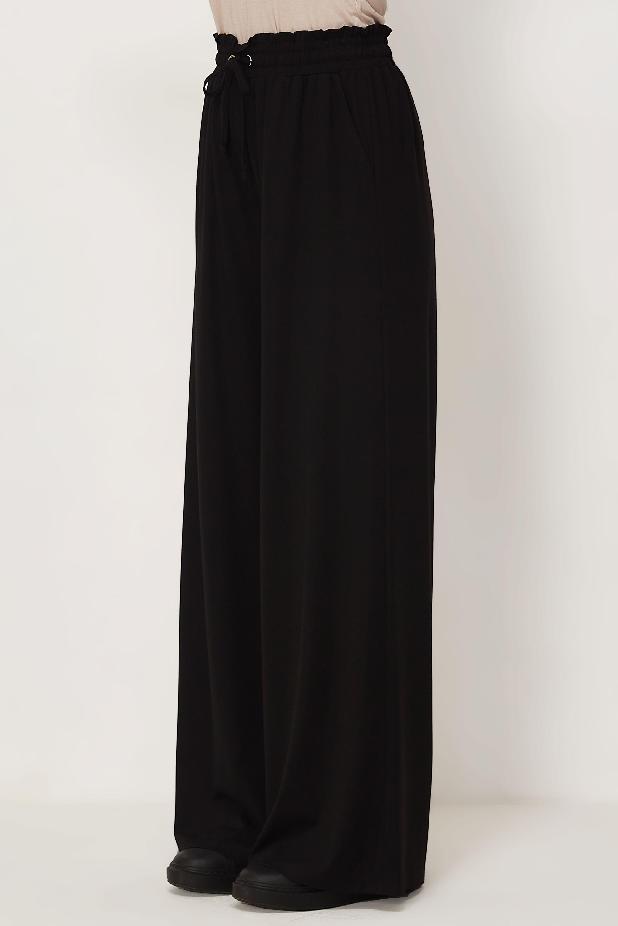 Vêtements hijab NOIR PANTALON TAILLE ÉLASTIQUE 70993