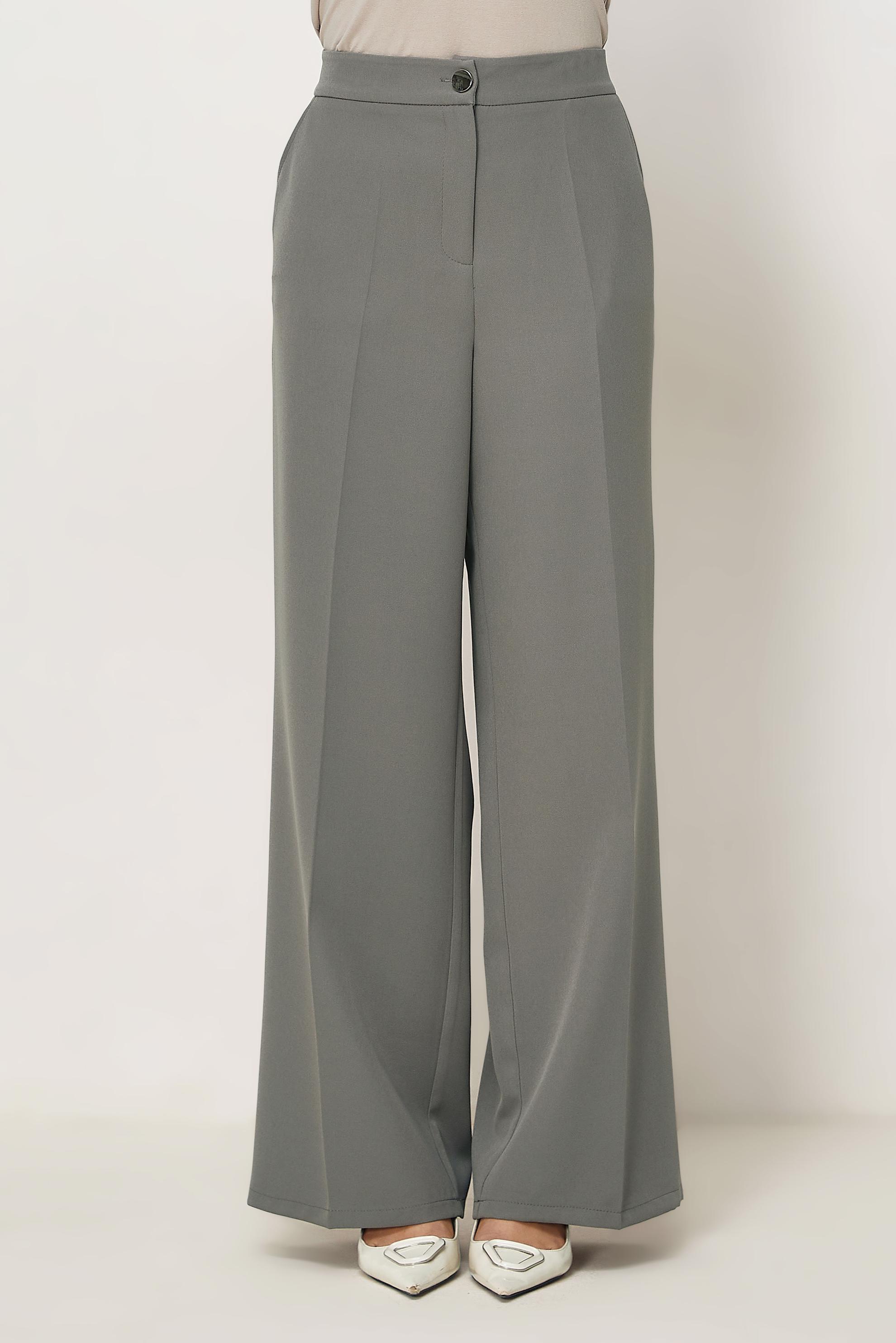 Hijab clothing GREY WIDELEG PANTS 70994