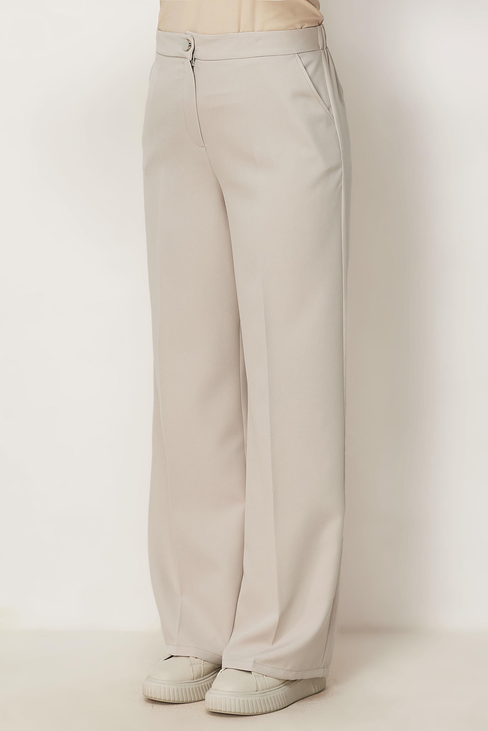 Tesettür giyim BEJ GENİŞ PAÇA PANTOLON 70994