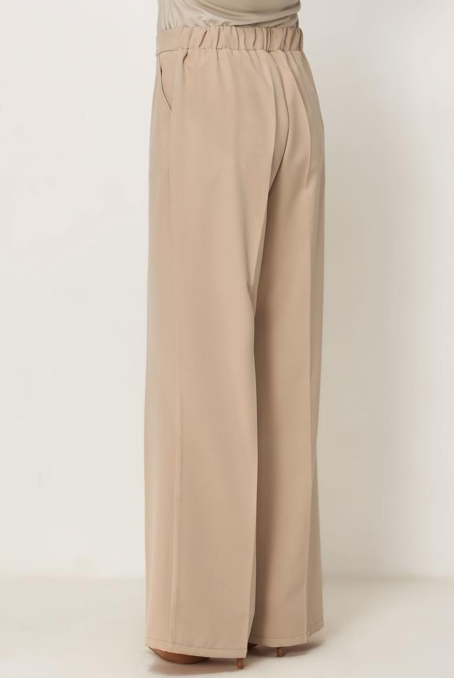 Hijab clothing BEIGE WIDELEG PANTS 70994 - ALVİNA