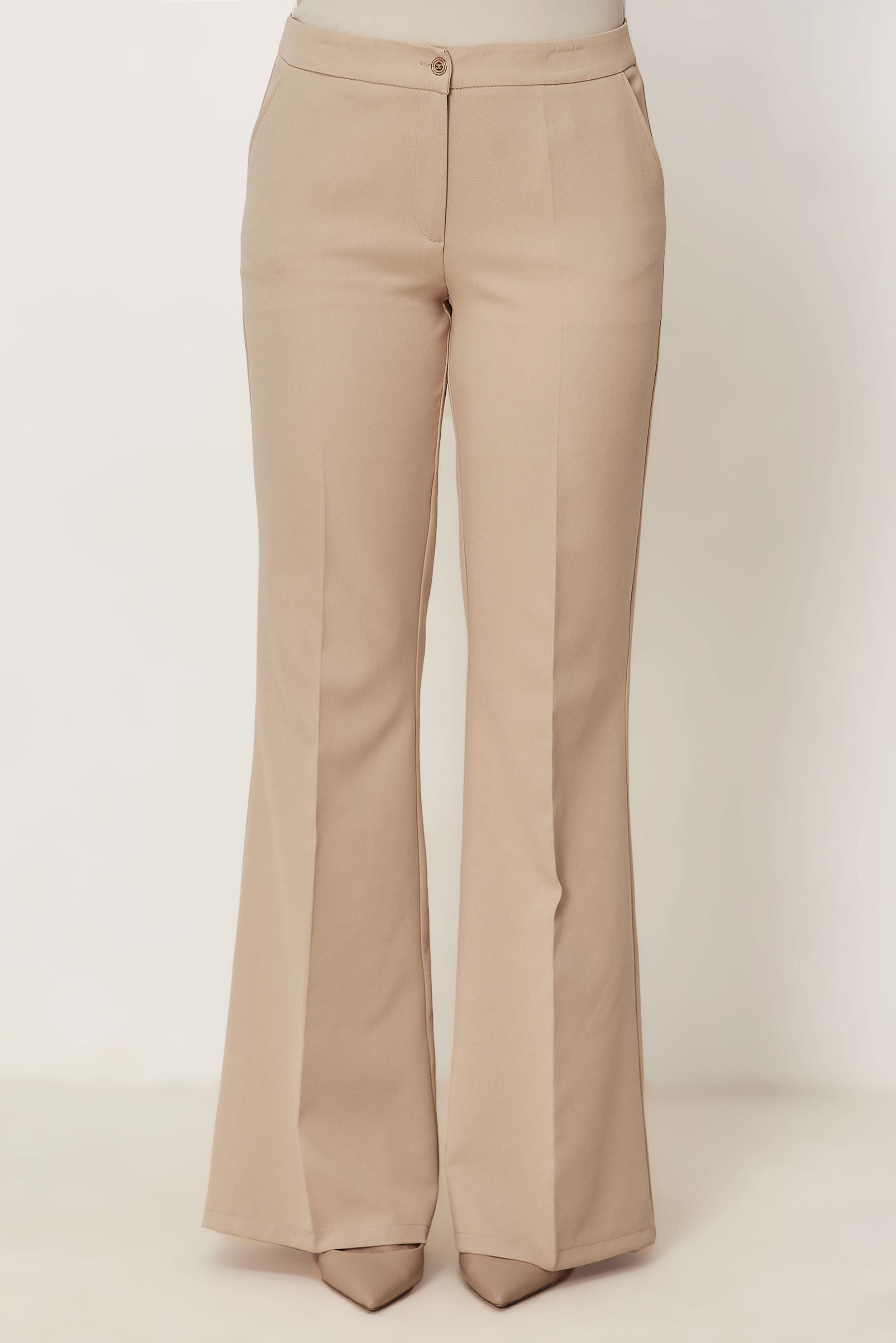Tesettür giyim BEJ İSPANYOL PAÇA PANTOLON 70995