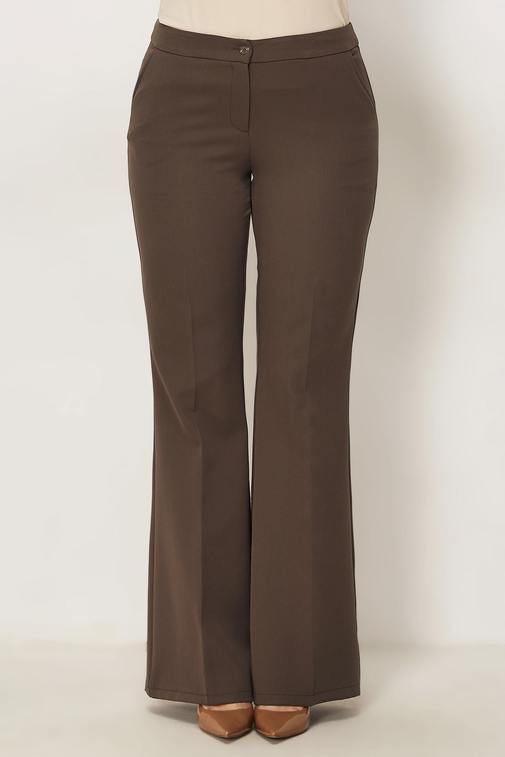 Tesettür giyim VİZON İSPANYOL PAÇA PANTOLON 70995
