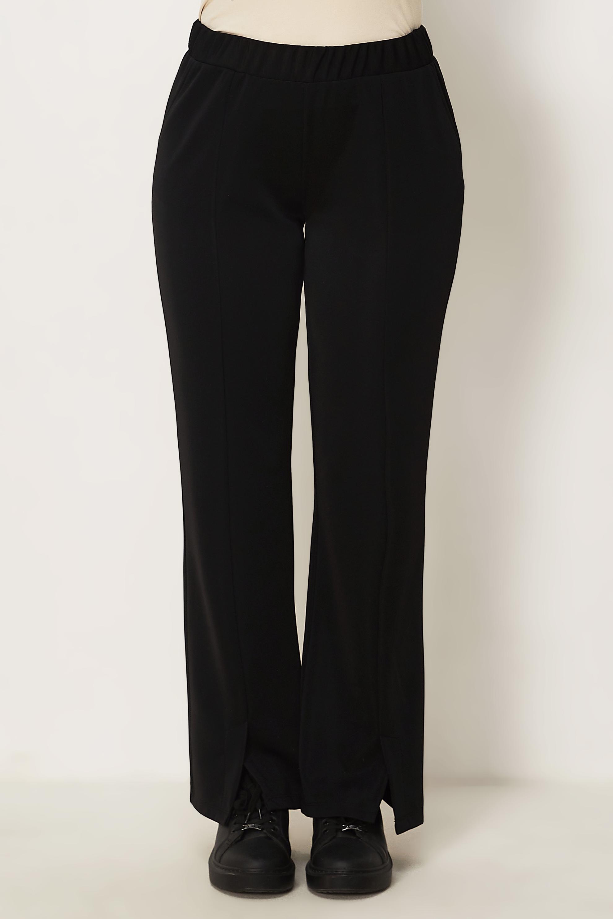 Tesettür giyim SİYAH BELİ LASTİKLİ PANTOLON 70996