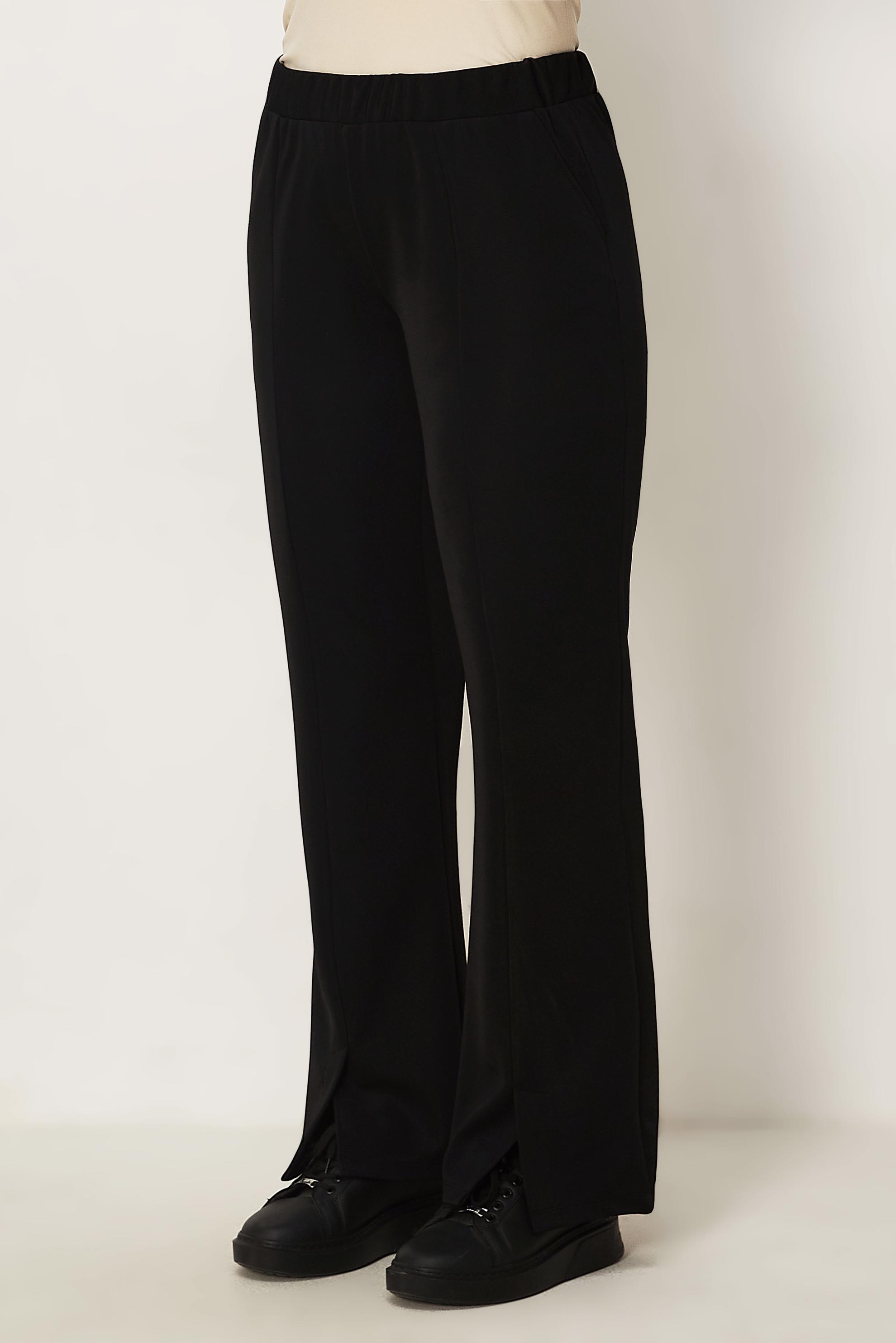 Tesettür giyim SİYAH BELİ LASTİKLİ PANTOLON 70996