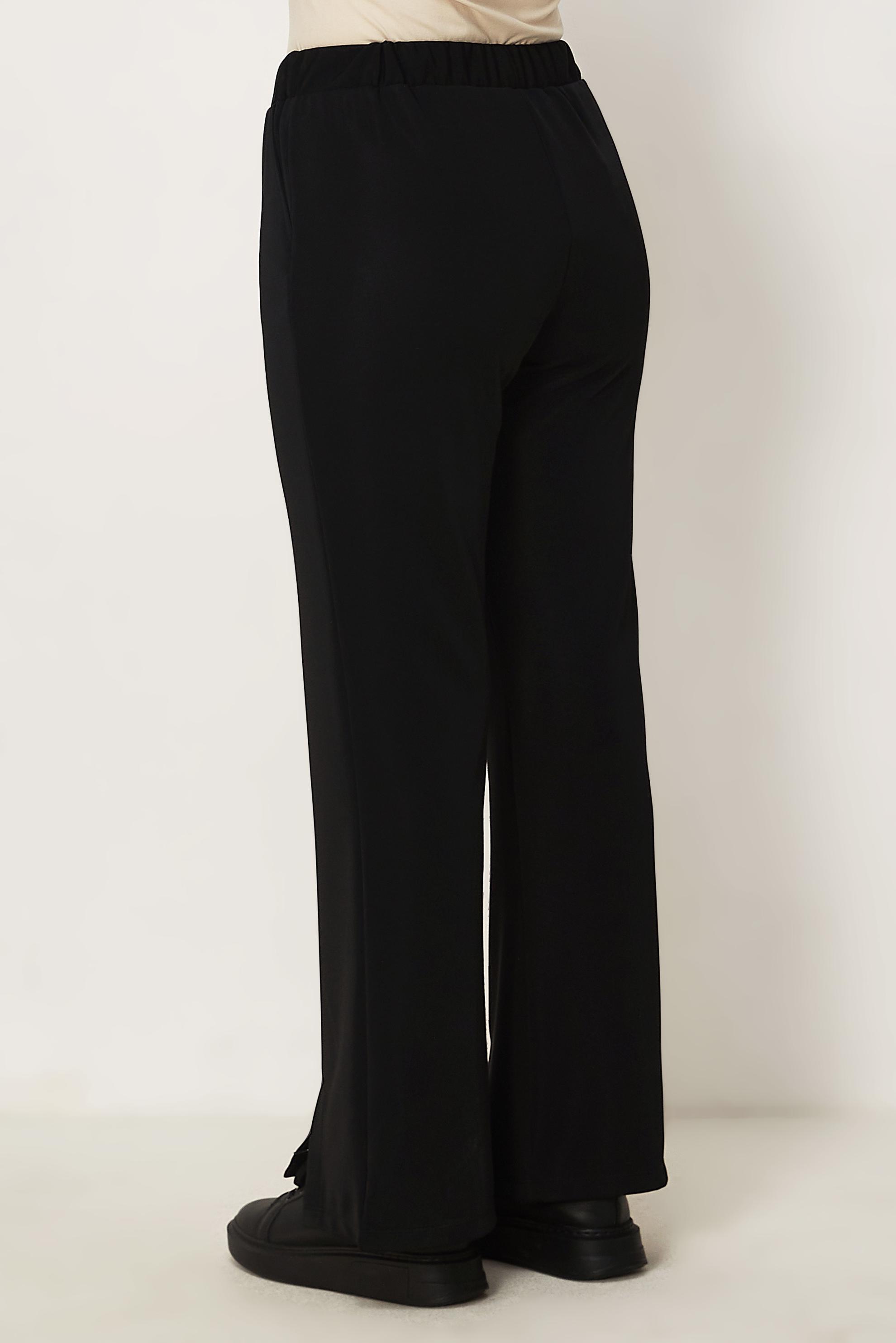 Tesettür giyim SİYAH BELİ LASTİKLİ PANTOLON 70996