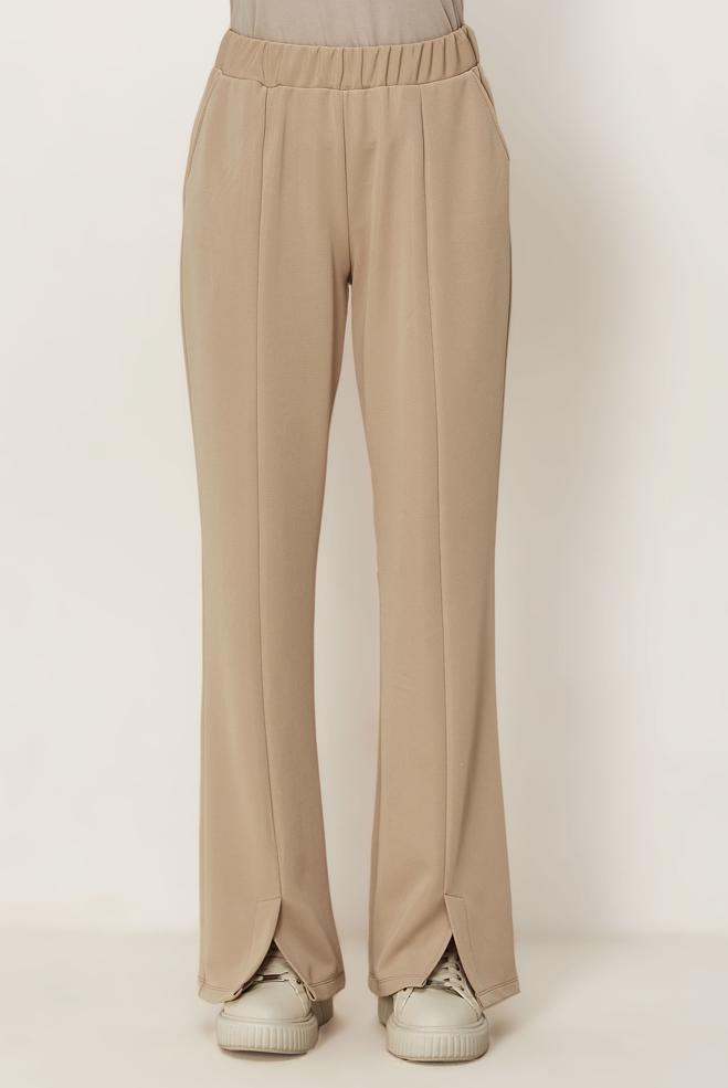 Hijab clothing SAND ELASTIC WAIST PANTS 70996 - ALVİNA
