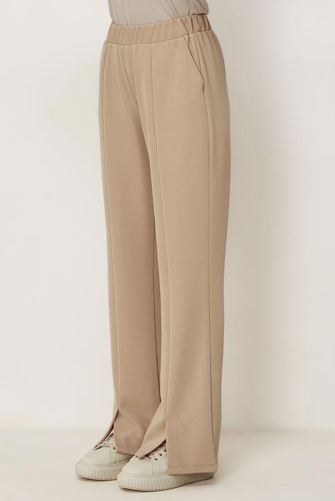 Hijab clothing SAND ELASTIC WAIST PANTS 70996 - ALVİNA