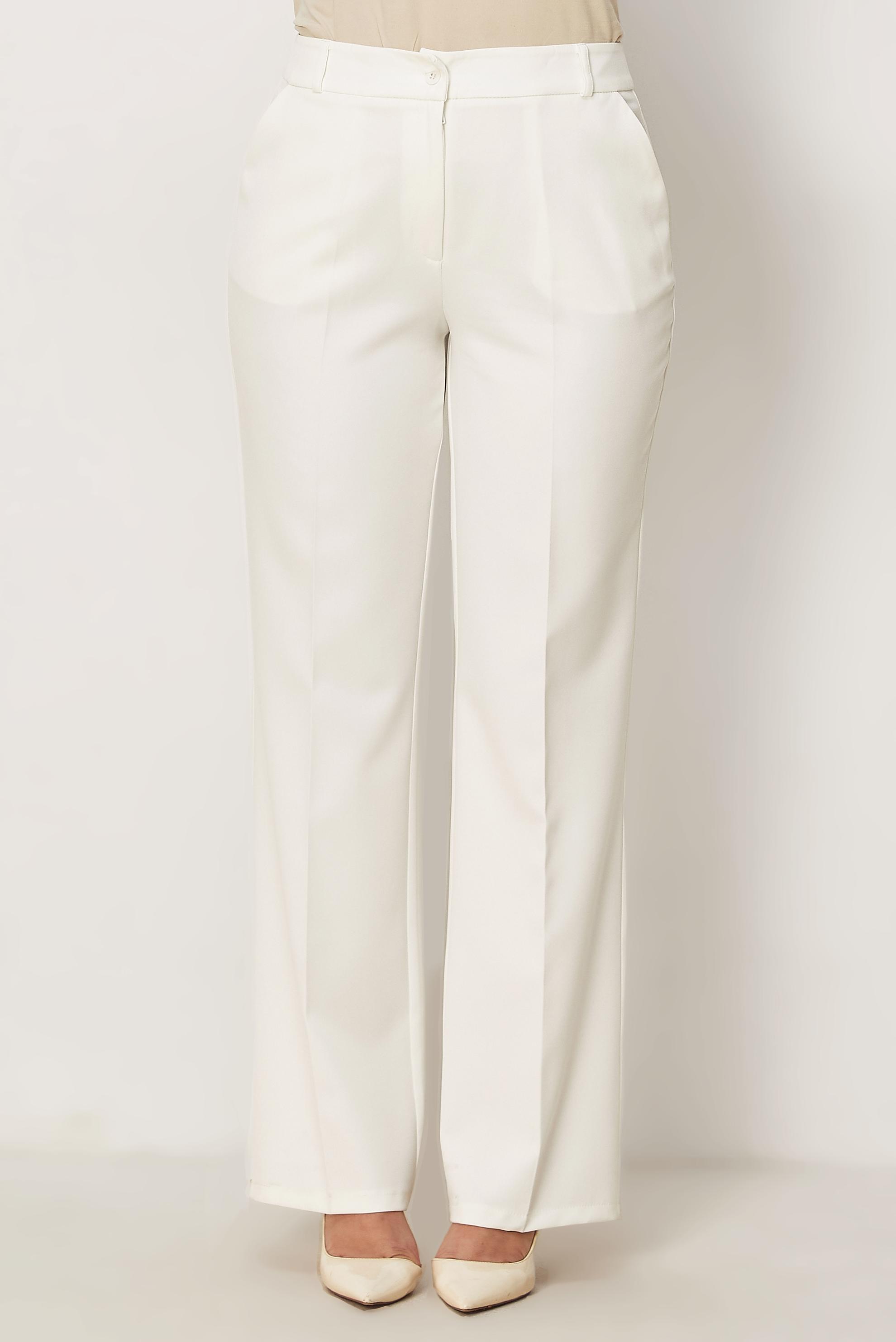 Hijab-Kleidung WEISS GERADE GESCHNITTENE HOSE 70998