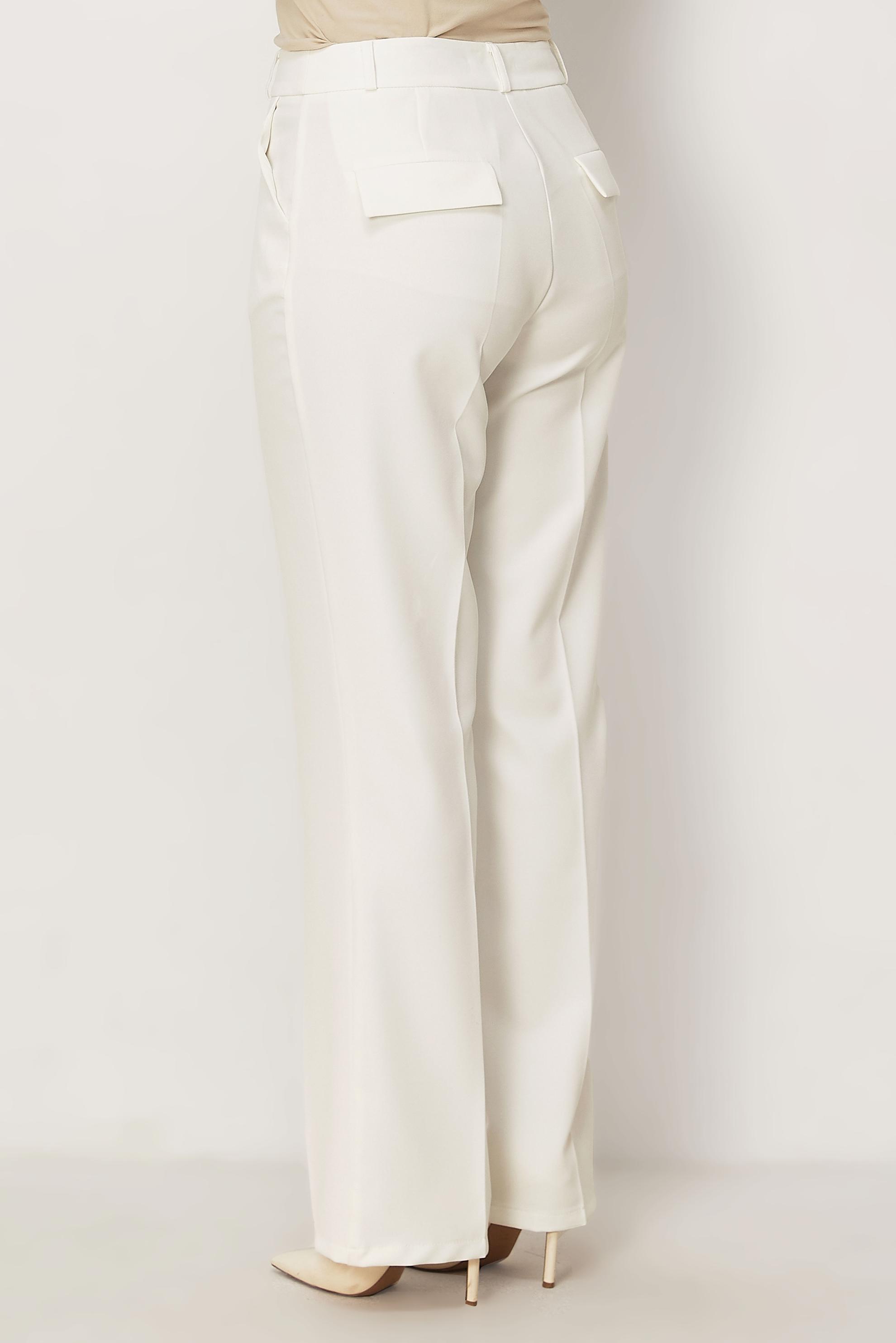 Hijab-Kleidung WEISS GERADE GESCHNITTENE HOSE 70998