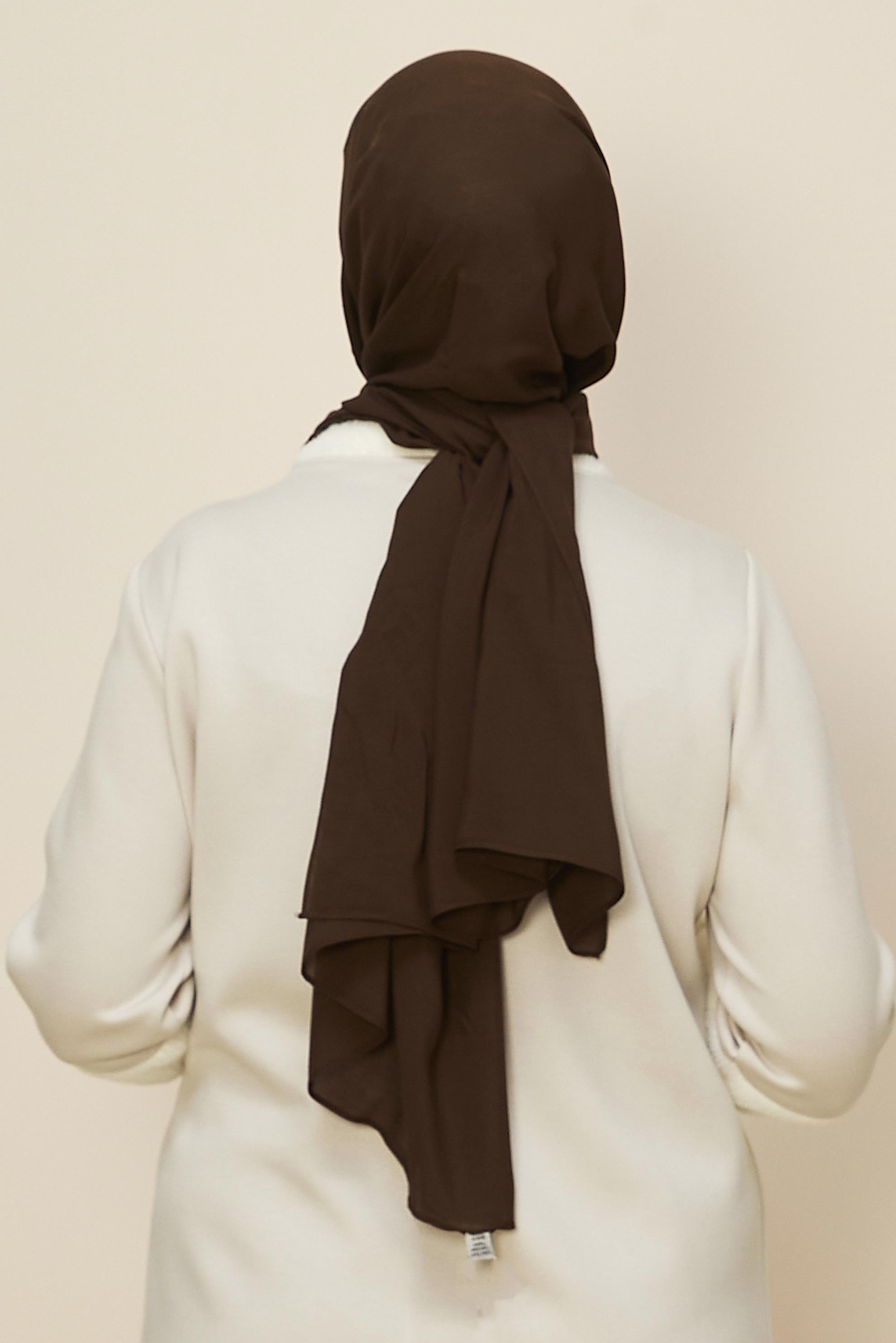 Vêtements hijab BRUN CHÂLE ORGANIC ALVINA 8615