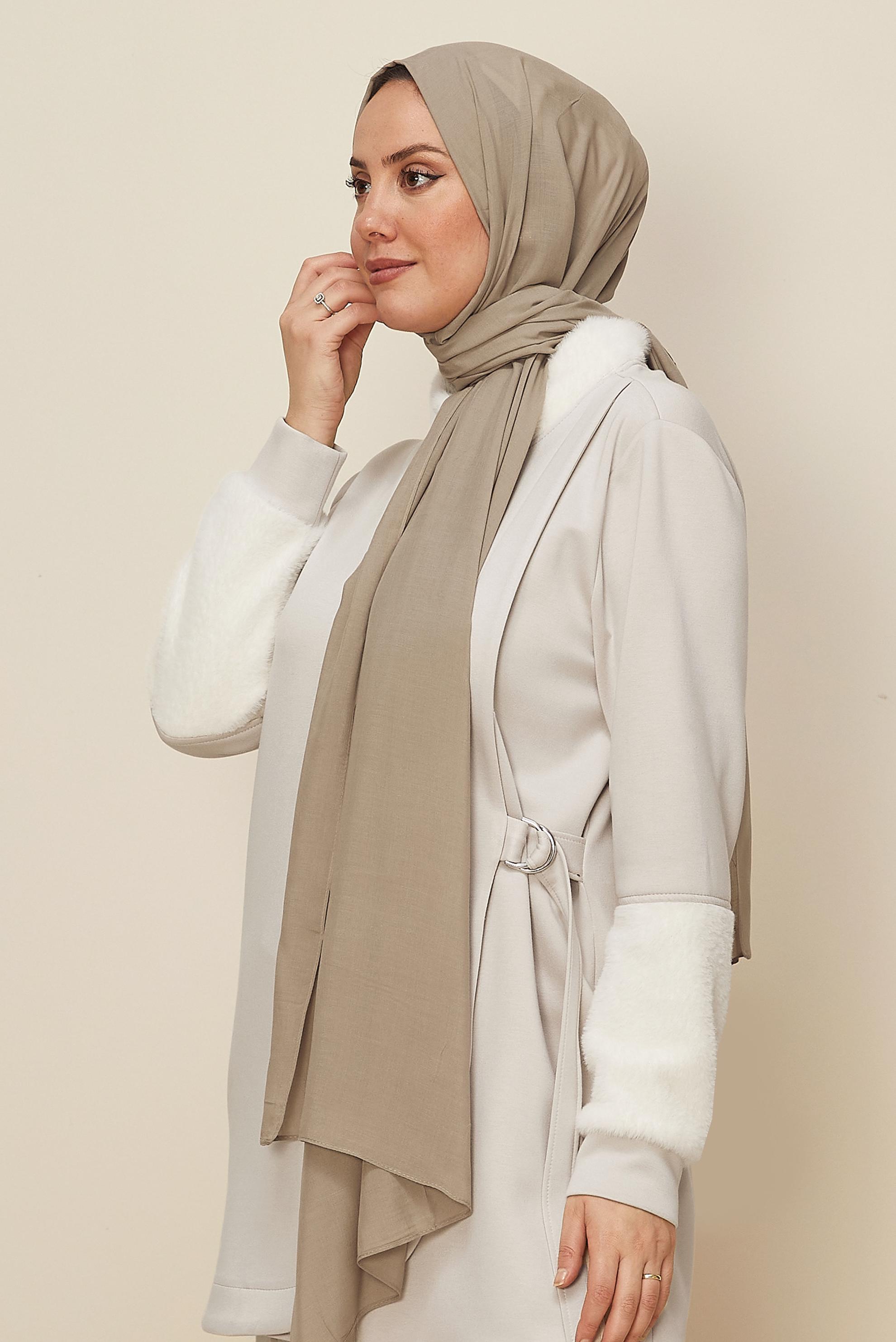 Vêtements hijab VISON CHÂLE ORGANIC ALVINA 8615