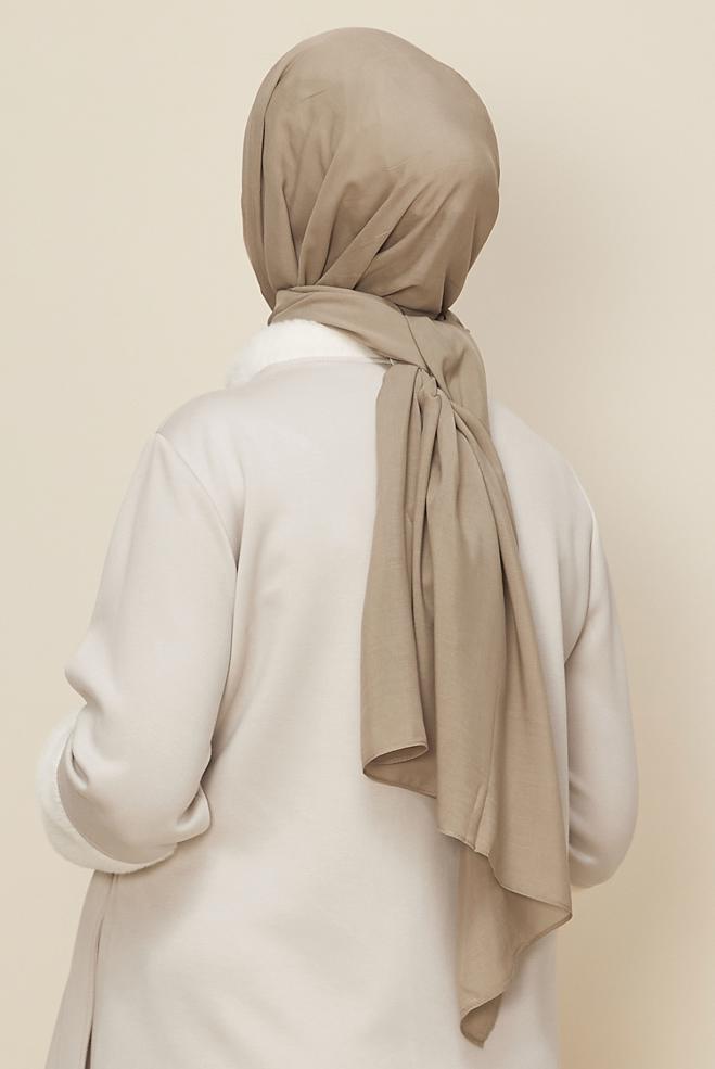 Vêtements hijab VISON CHÂLE ORGANIC ALVINA 8615 - ALVİNA