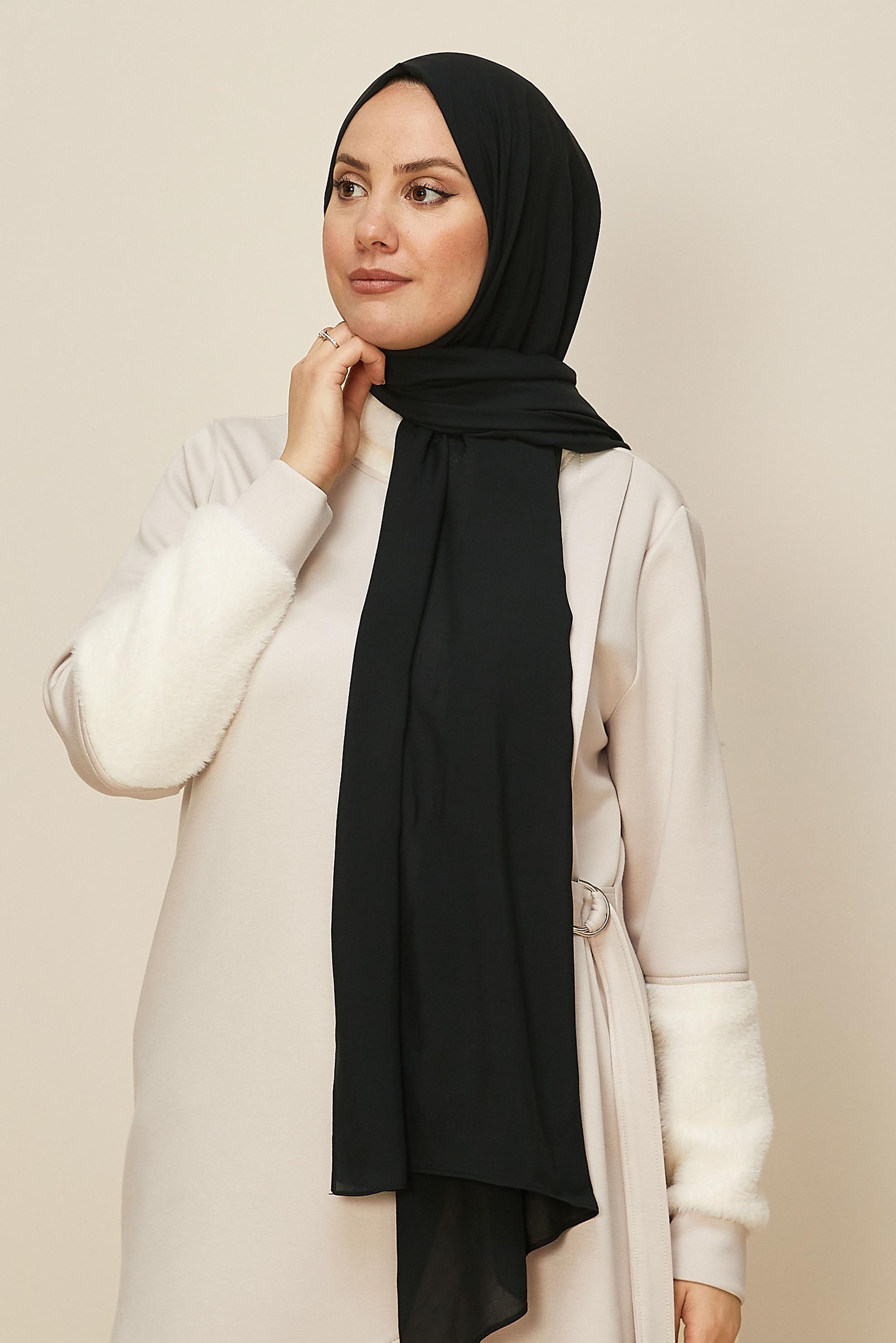 Hijab clothing GREY 8615 ALVİNA ORGANİK VİSKON ŞAL(NRL)