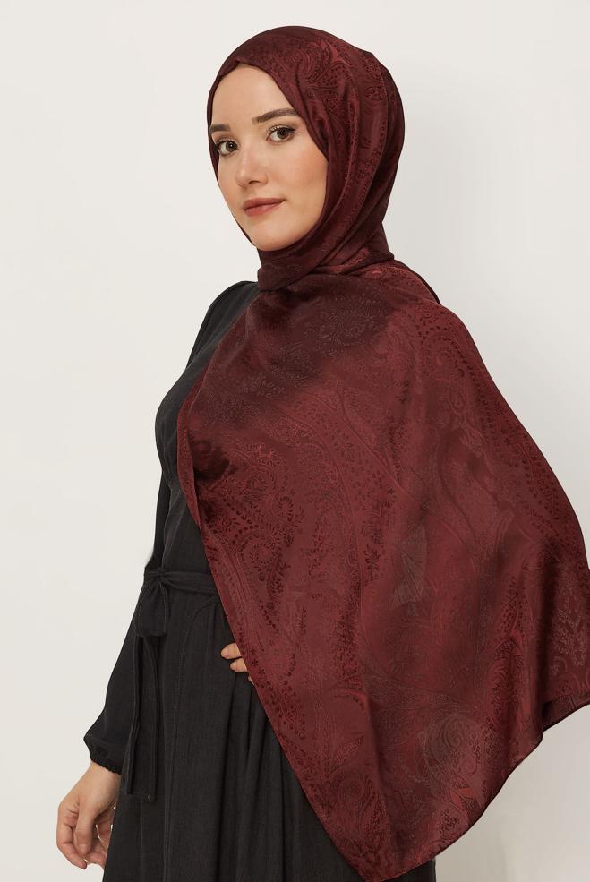 Vêtements hijab BEIGE CHÂLE SOYEUX ALVINA 8624 - ALVİNA
