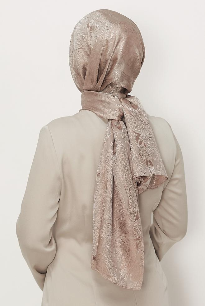 Vêtements hijab VISON CHÂLE SOYEUX ALVINA 8624 - ALVİNA