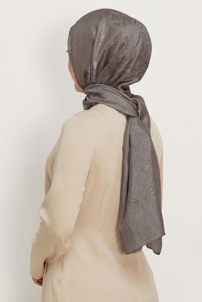 Vêtements hijab VISON CHÂLE SOYEUX ALVINA 8624 - ALVİNA