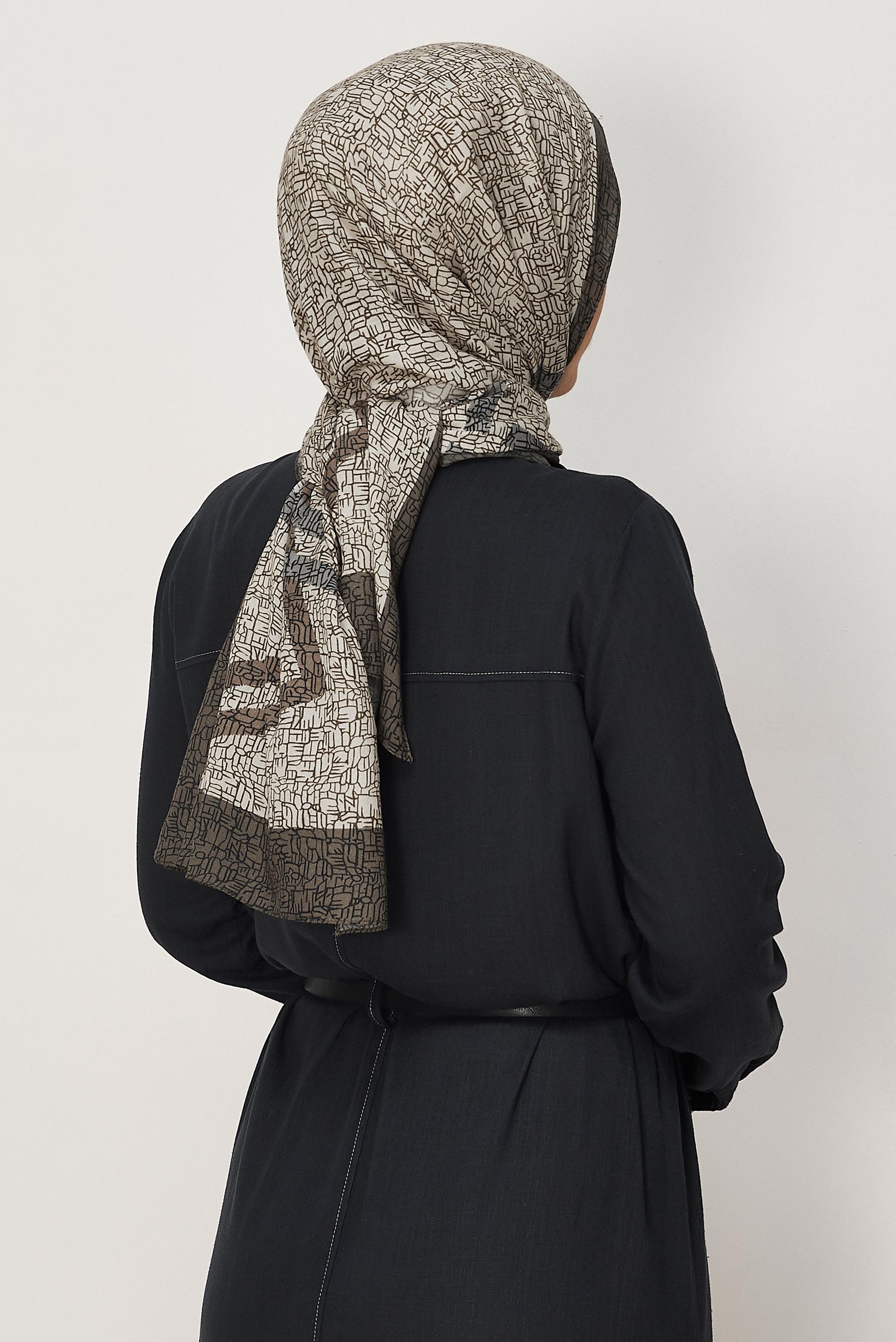 Vêtements hijab VISON CHÂLE ALVINA EN VISCOSE À MOTIFS 8628