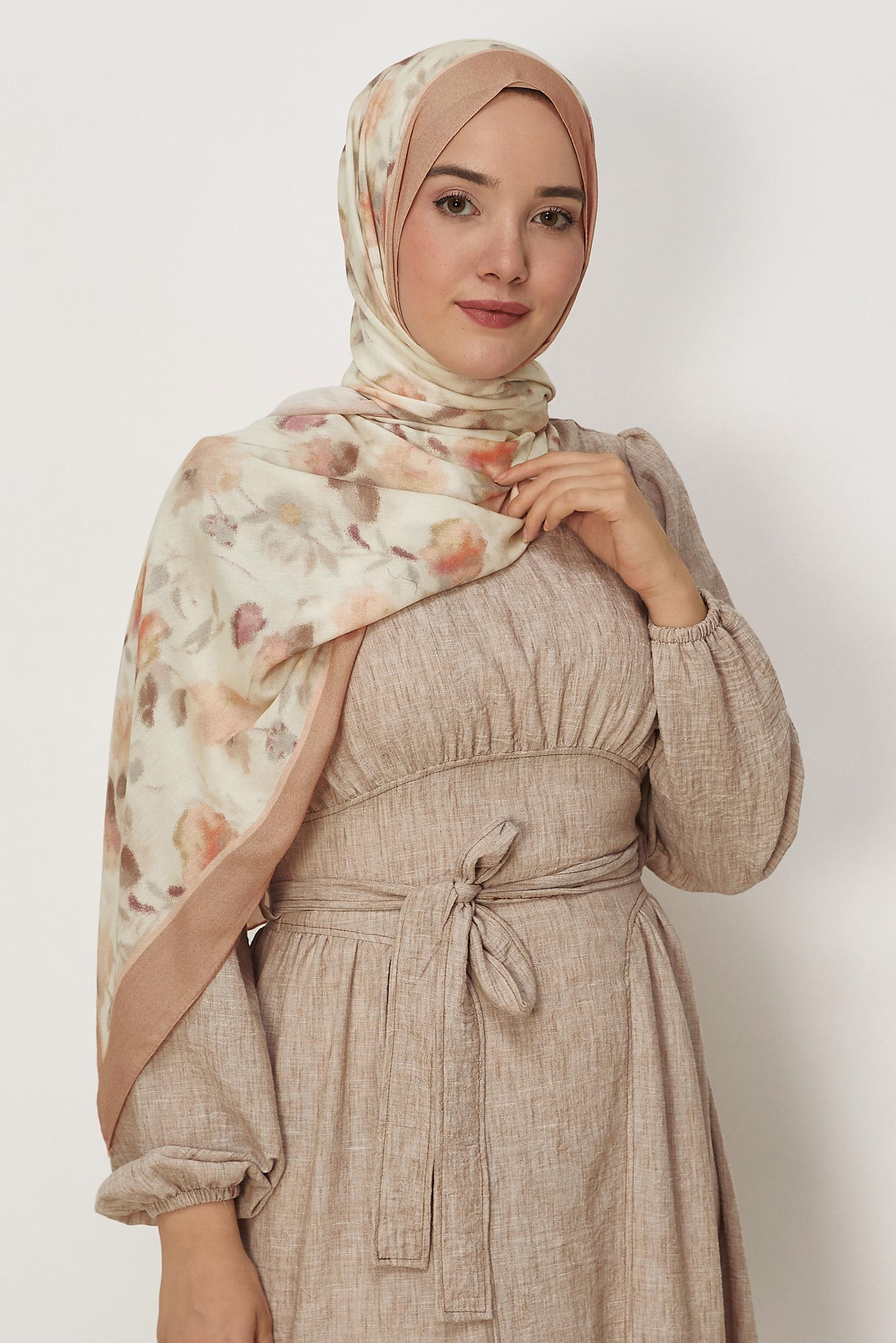 Hijab clothing POWDER ALVINA PATTERNED VISCOSE SHAWL 8629
