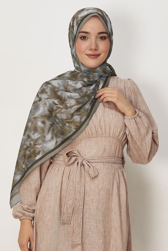 Vêtements hijab BEIGE CHÂLE NATUREL ALVINA 8637 - ALVİNA