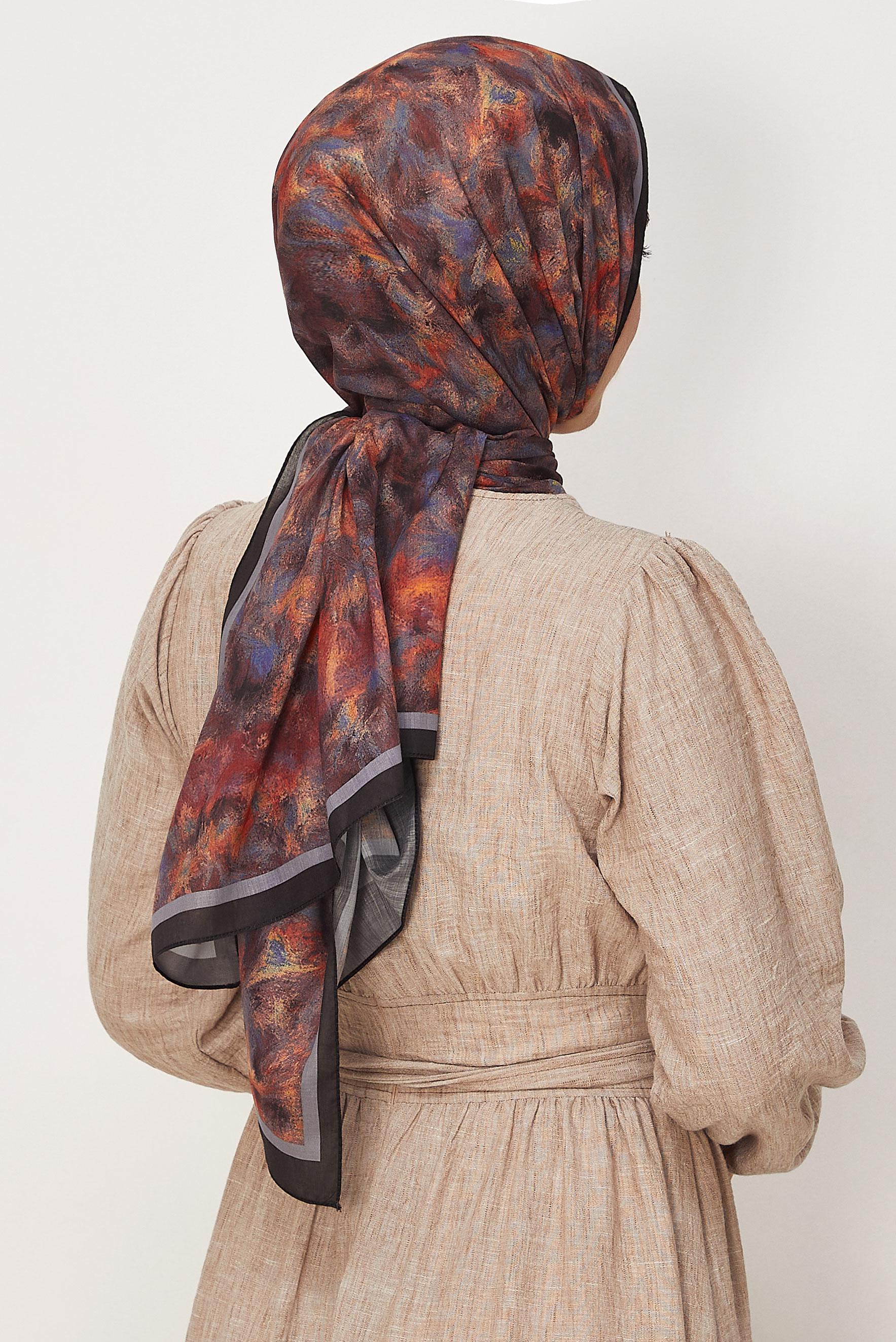 Vêtements hijab GRIS CHÂLE NATUREL ALVINA 8637