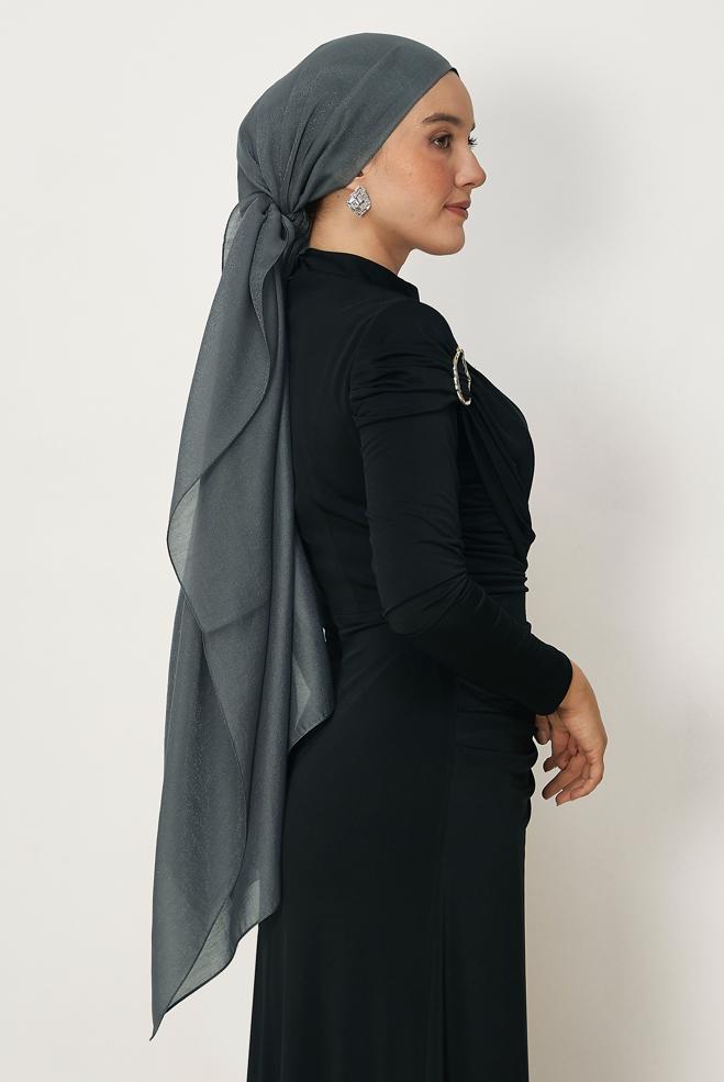 Vêtements hijab BEIGE CHÂLE ALVINA AMBRE 8644 - ALVİNA