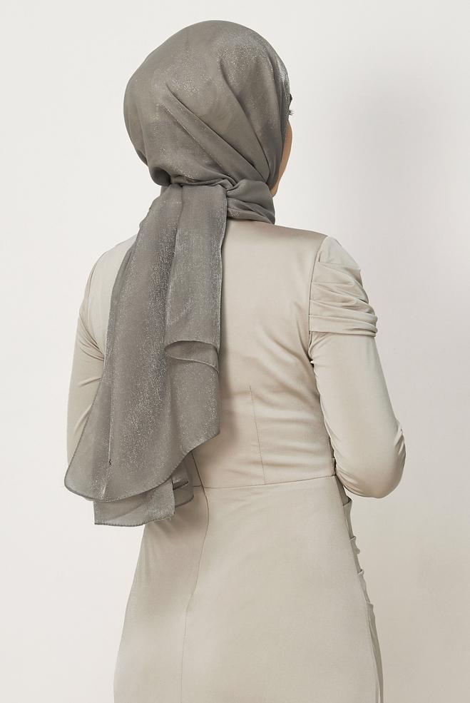 Vêtements hijab BEIGE CHÂLE ALVINA AMBRE 8644 - ALVİNA