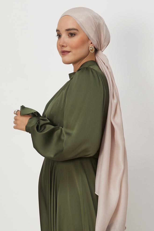 Vêtements hijab SABLE CHÂLE ALVINA AMBRE 8644 - ALVİNA
