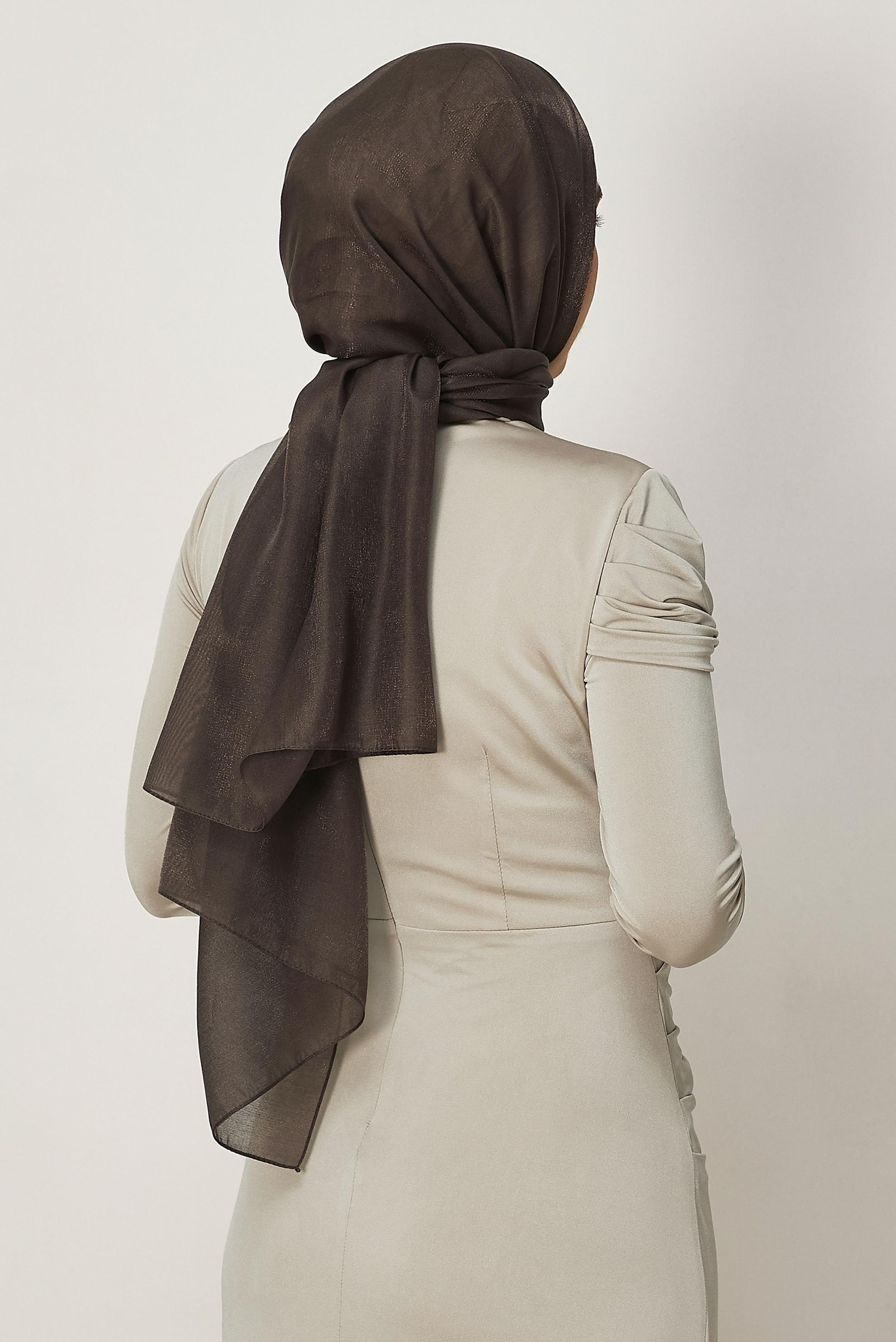 Vêtements hijab BRUN CHÂLE ALVINA AMBRE 8644
